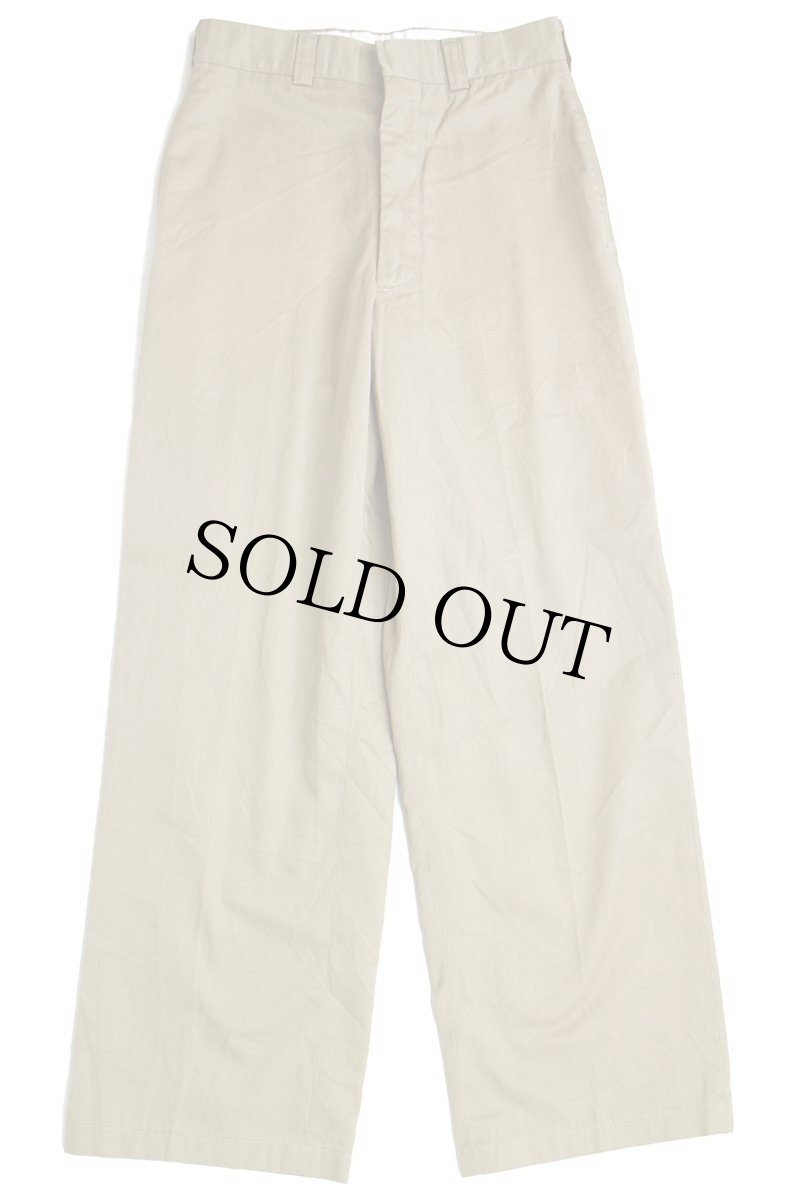 画像2: 80s 米軍 U.S.NAVY チノパン カーキ 28R★15 (2)