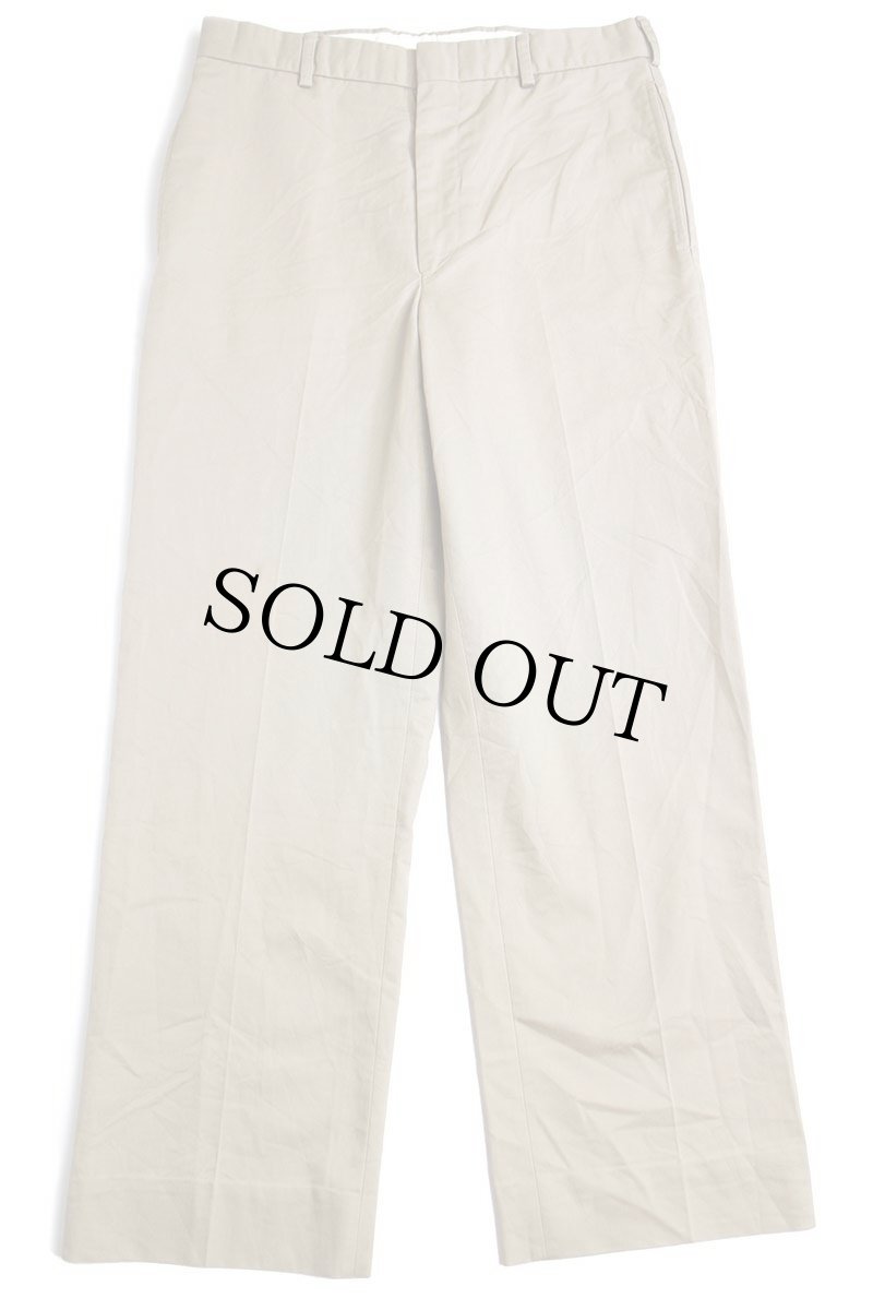 画像2: 00s USA製 米軍 U.S.NAVY チノパン カーキ 31L★17 (2)