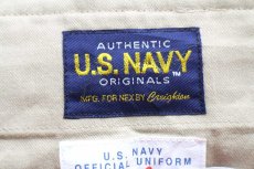 画像6: 00s USA製 米軍 U.S.NAVY Creighton チノパン カーキ 40R★19 (6)
