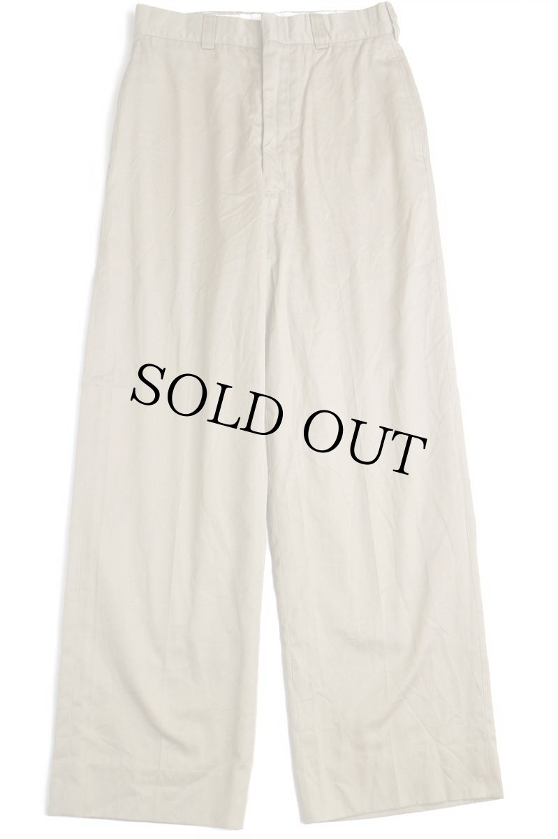 画像2: 80s 米軍 U.S.NAVY チノパン カーキ 29L★16 (2)