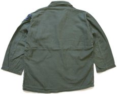 画像2: 60s 米軍 U.S.ARMY パッチ付き コットンサテン ユーティリティシャツ オリーブグリーン (2)