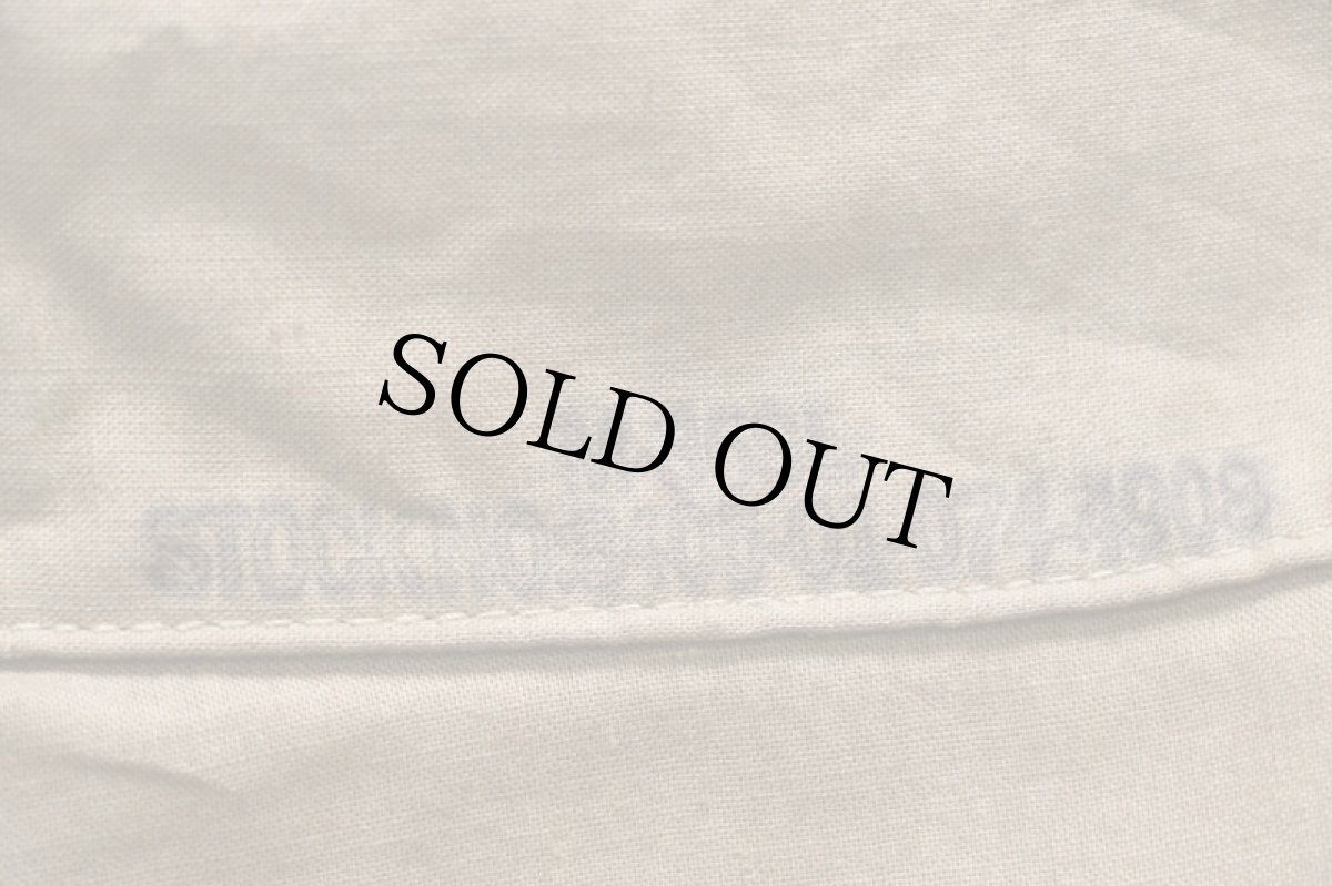 画像4: 70s 米軍 無地 コットン混 シャツ グレーブラウン M (4)