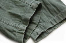 画像7: 60s 米軍 U.S.ARMY パッチ付き コットンサテン ユーティリティシャツ オリーブグリーン (7)