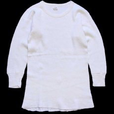 画像2: 70s NORTHWAY コットン サーマルシャツ ナチュラル (2)