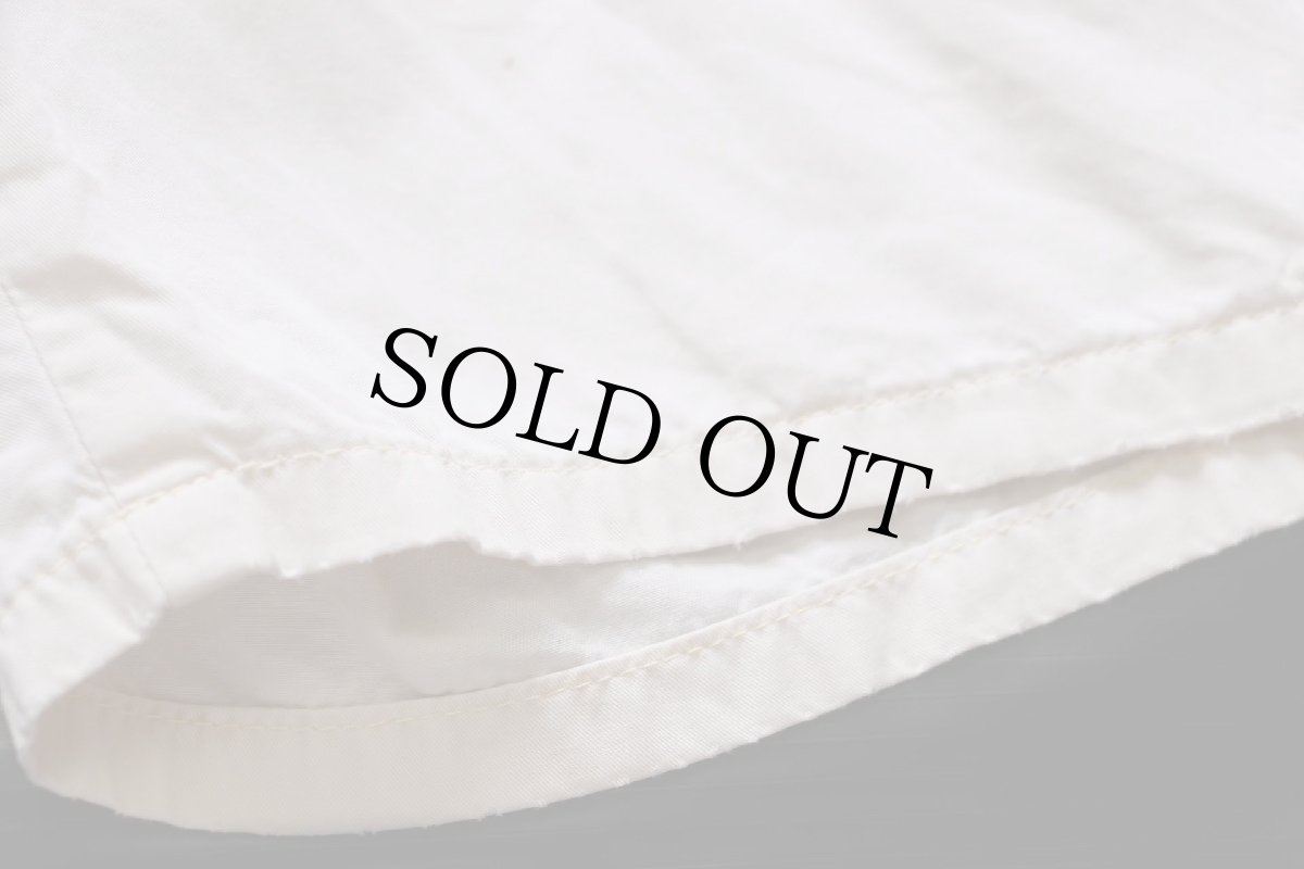 画像7: 80s USA製 ポロ ラルフローレン ツータック コットンポプリン ショートパンツ アイボリー 38★72 ショーツ  (7)