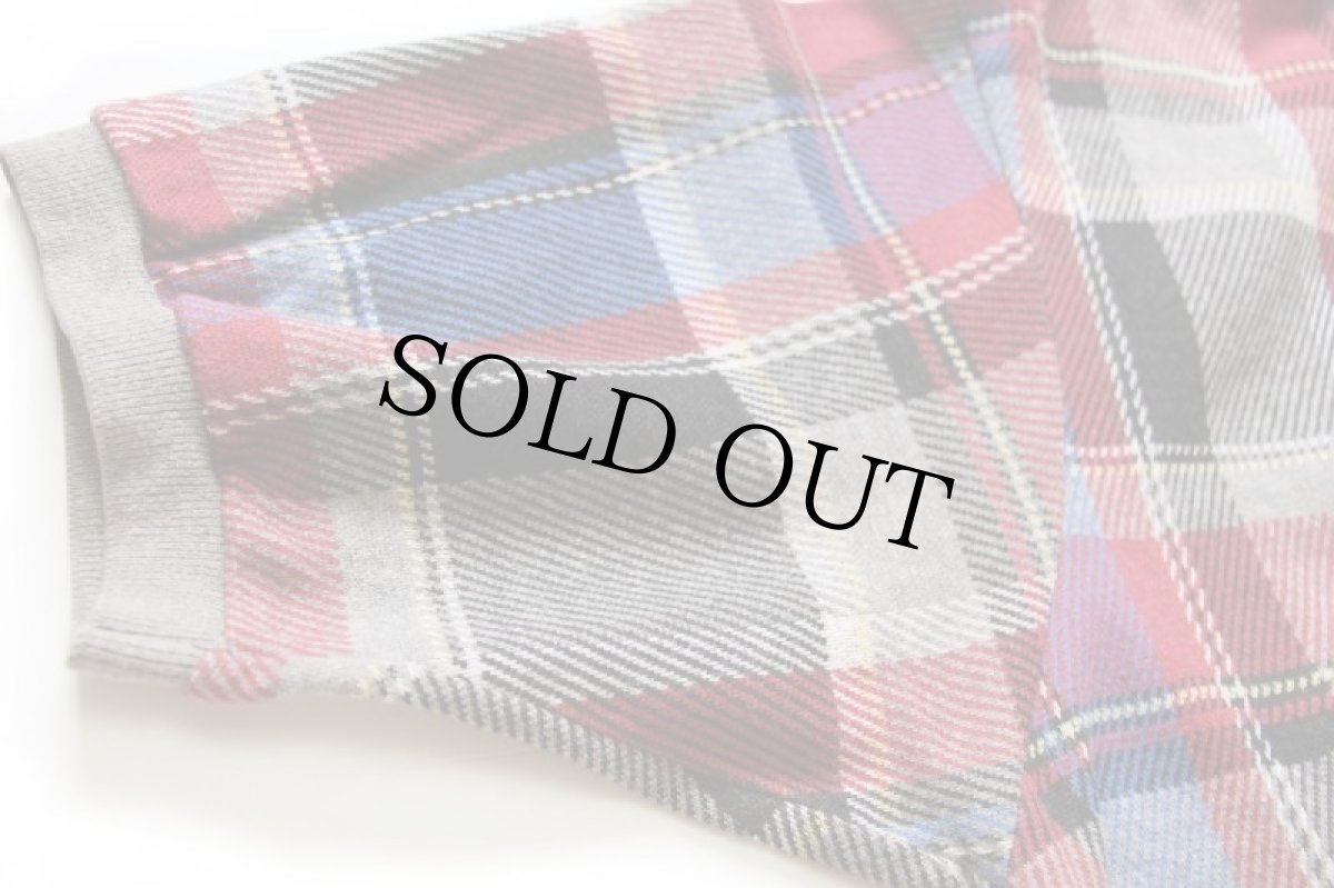 画像7: 90s USA製 ポロ ラルフローレン タータンチェック コットン ポロシャツ XL (7)