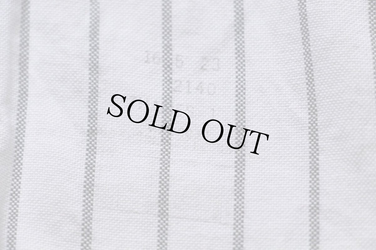 画像5: 60s KERRY'S Enro 6ボタン ストライプ 三点留め ボタンダウン オックスフォード コットンシャツ ライトグレー×薄黒 16 (5)