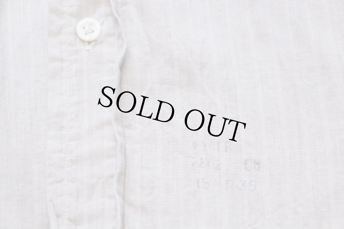 画像5: 50s LONGWEAR マチ付き 織り柄 ストライプ ブロードクロス コットンシャツ 15R (5)