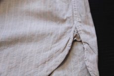 画像6: 50s LONGWEAR マチ付き 織り柄 ストライプ ブロードクロス コットンシャツ 15R (6)