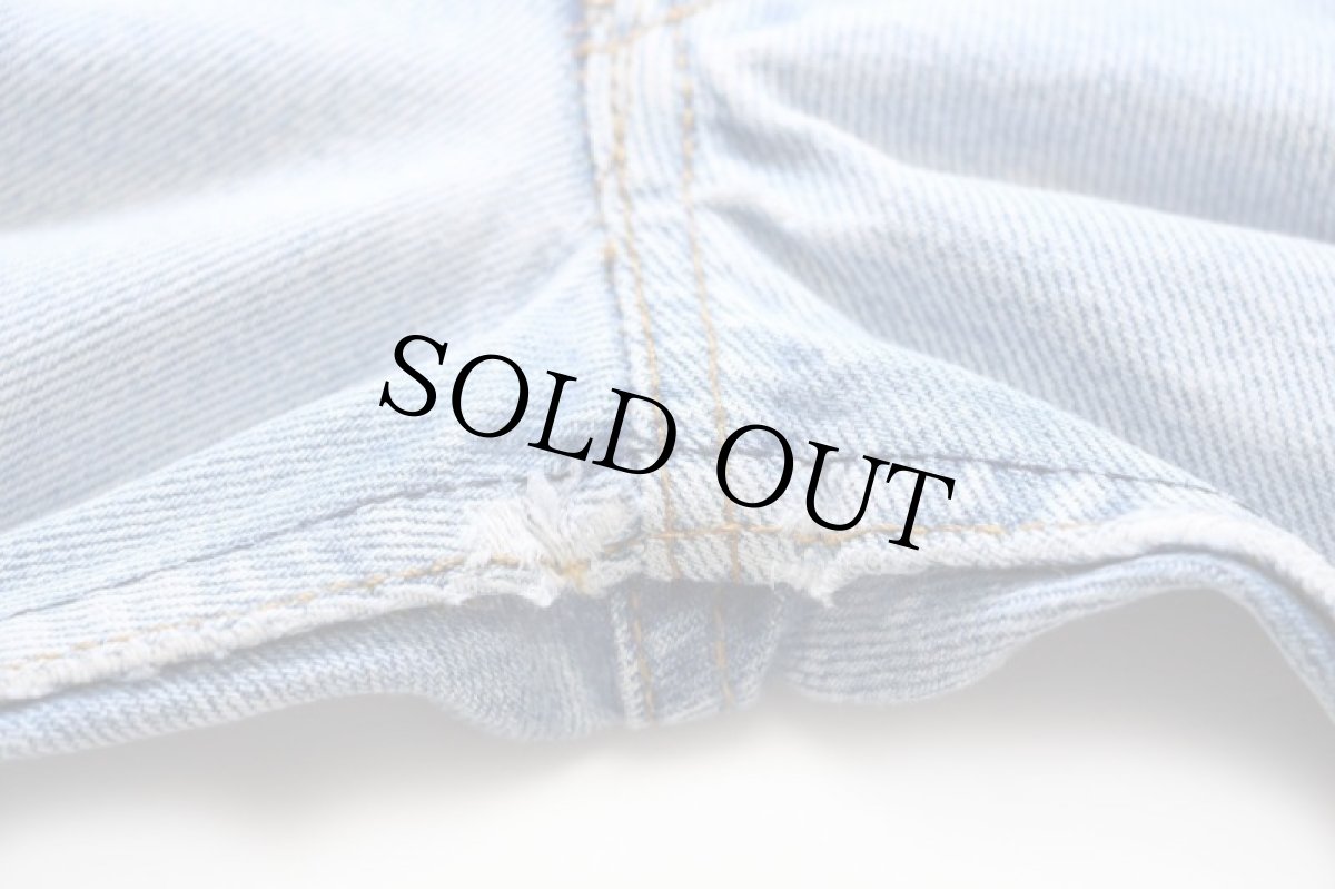 画像9: 80s USA製 Levi'sリーバイス 501 ダメージ デニムパンツ w32★122 (9)