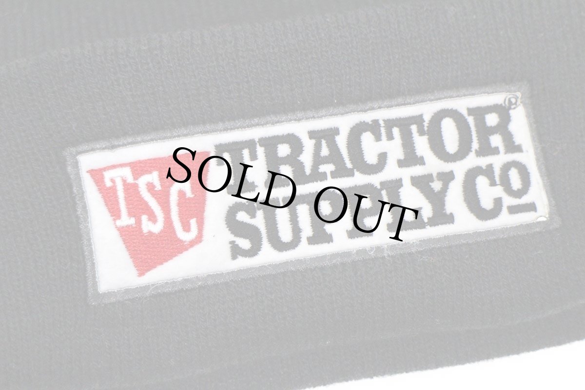 画像6: 未使用★TSC TRACTOR SUPPLY CO ロゴ刺繍 アクリル ニットキャップ 黒★ニット帽 (6)