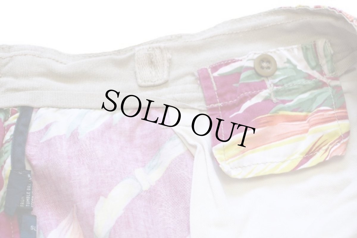 画像6: 00s ポロ ラルフローレン ボタニカル柄 コットン カーゴ ショートパンツ 36★ショーツ (6)