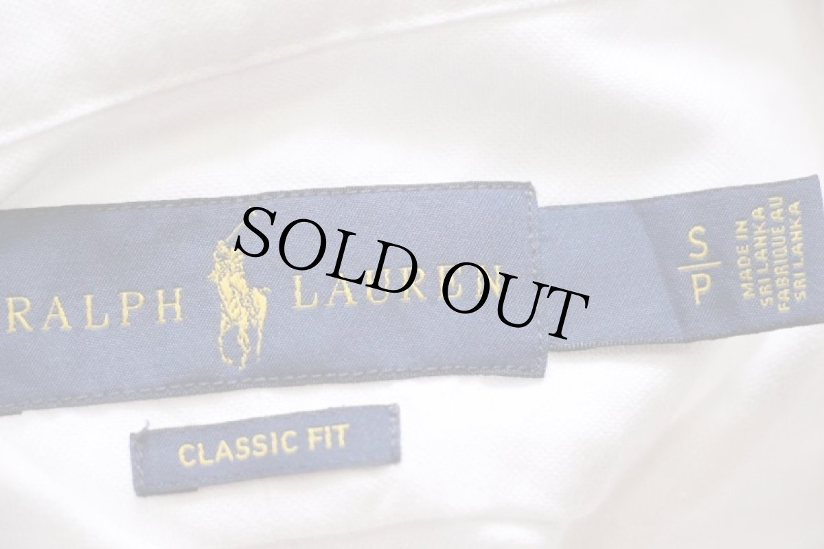 画像4: ラルフローレン ワンポイント ボタンダウン オックスフォード コットンシャツ 白 S (4)