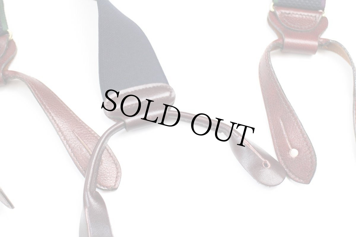 画像6: 英国製 TRAFALGAR ボタンタブ式 サスペンダー ネイビー (6)