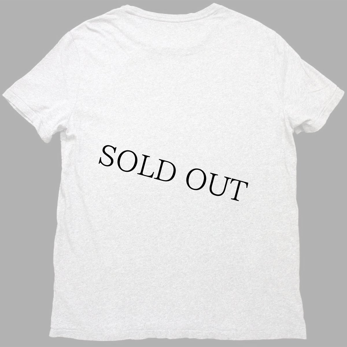 画像3: ポロ ラルフローレン ひび割れプリント&ステンシル コットンTシャツ 杢グレー L (3)