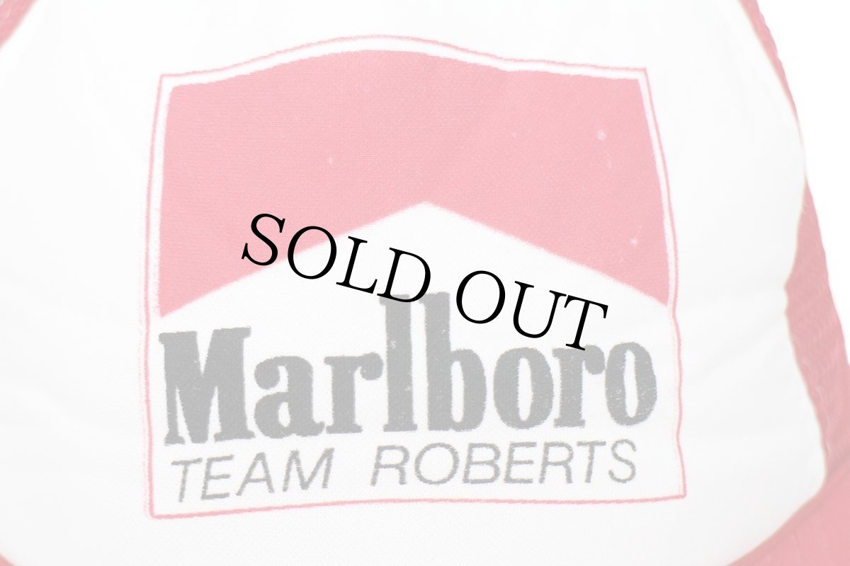画像5: 90s Marlboro TEAM ROBERTS マルボロ ロゴ ツートン 切り替え メッシュキャップ 赤×白 (5)