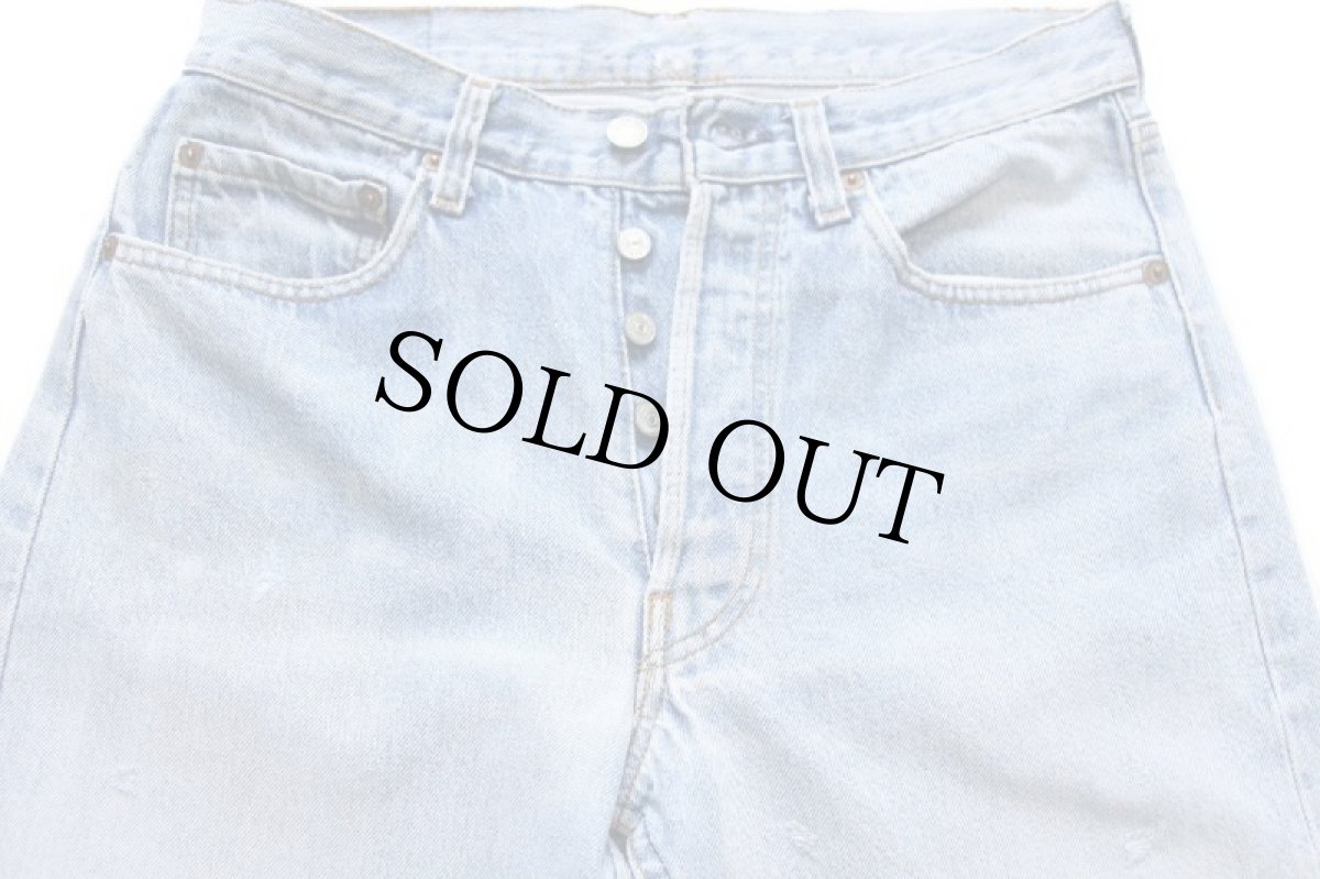 画像4: 80s USA製 Levi'sリーバイス 501 ダメージ デニムパンツ w32★122 (4)