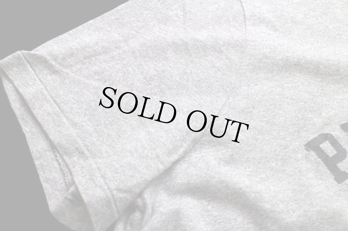 画像7: ポロ ラルフローレン ひび割れプリント&ステンシル コットンTシャツ 杢グレー L (7)