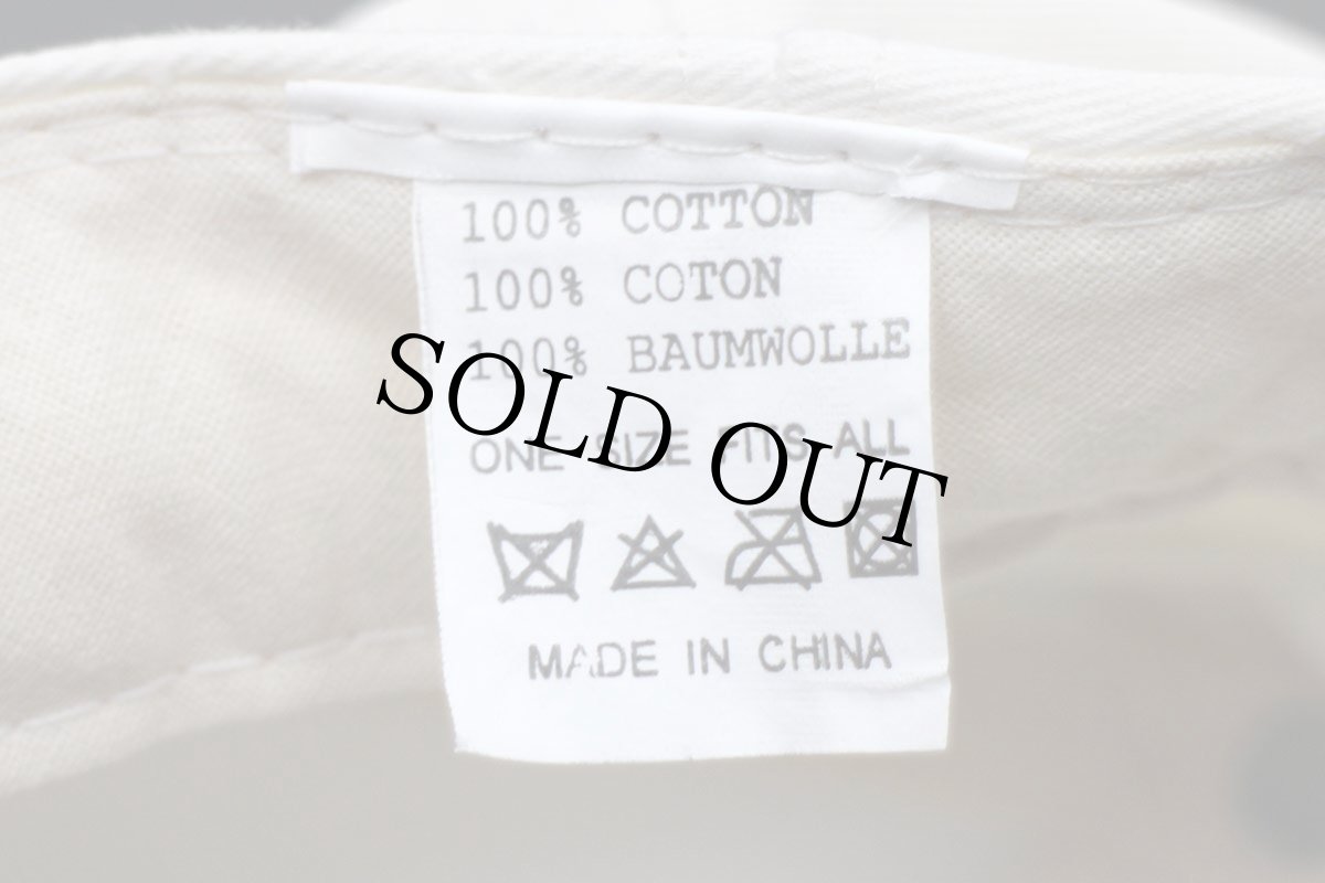 画像7: デッドストック★00s EVERLAST ロゴ刺繍 ツートン 切り替え コットンキャップ 生成り×紺 (7)