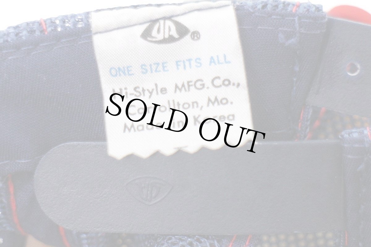 画像6: 90s INDIAN HILLS FHA フォックス マルチカラー 切り替え メッシュキャップ 紺×白×赤 (6)