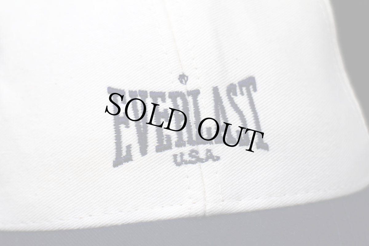 画像5: デッドストック★00s EVERLAST ロゴ刺繍 ツートン 切り替え コットンキャップ 生成り×紺 (5)