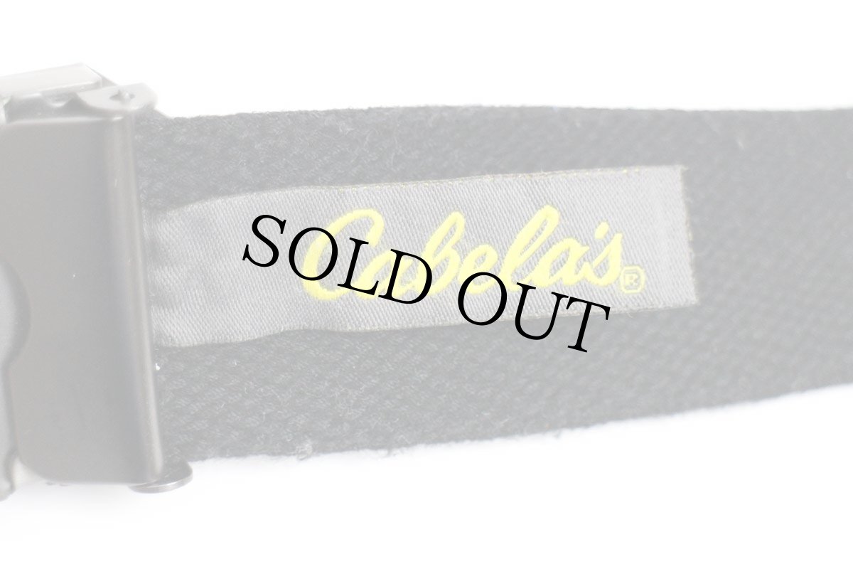 画像4: USA製 Cabela'sカベラス コットン ガチャベルト 黒 フリーサイズ (4)