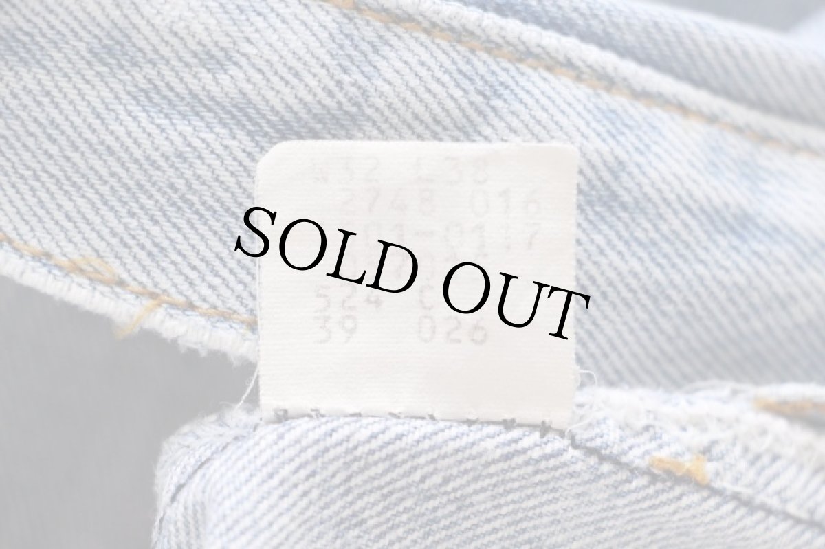 画像6: 80s USA製 Levi'sリーバイス 501 ダメージ デニムパンツ w32★122 (6)