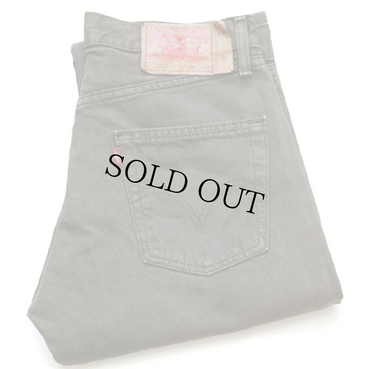 画像1: 00s USA製 Levi'sリーバイス 501 後染め カラーデニムパンツ オリーブ W30 L30 (1)