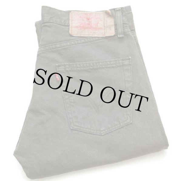 00s USA製 Levi'sリーバイス 501 後染め カラーデニムパンツ オリーブ
