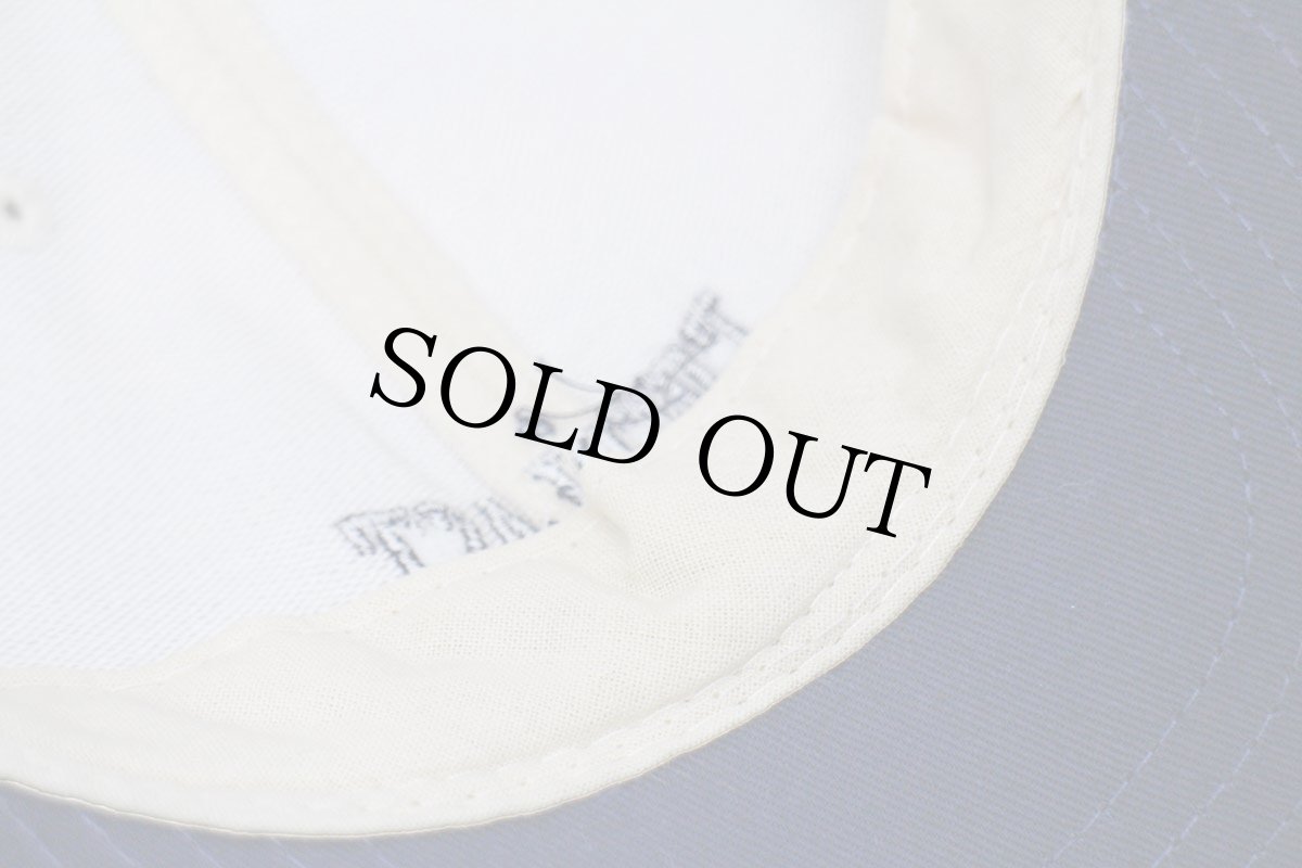 画像9: デッドストック★00s EVERLAST ロゴ刺繍 ツートン 切り替え コットンキャップ 生成り×紺 (9)