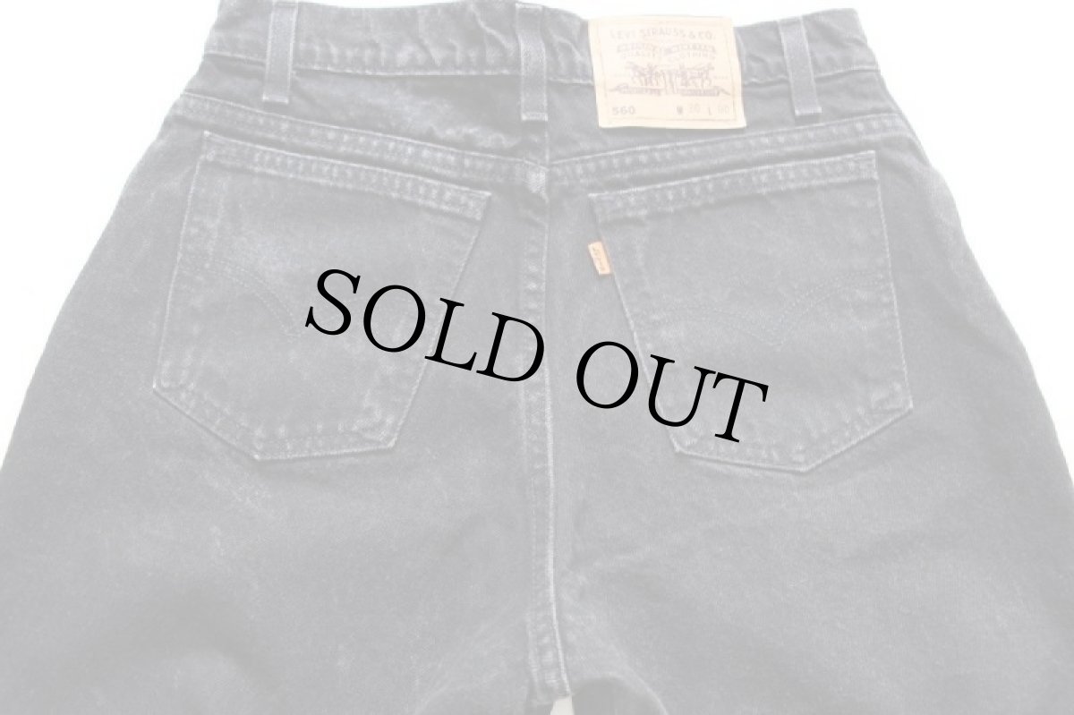画像4: 90s USA製 Levi'sリーバイス 560 ブラック デニム ショートパンツ w30★ショーツ (4)