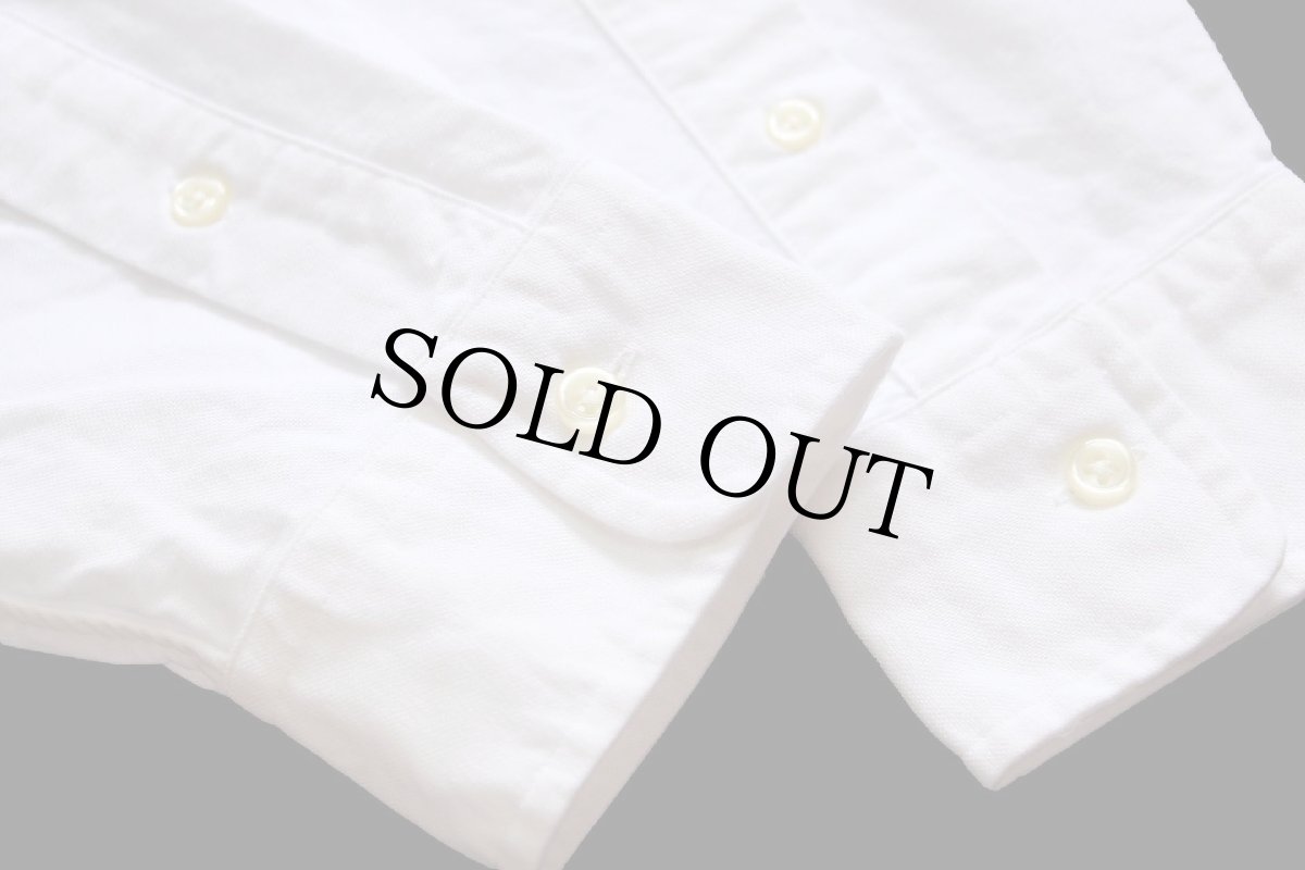 画像6: ラルフローレン ワンポイント ボタンダウン オックスフォード コットンシャツ 白 S (6)