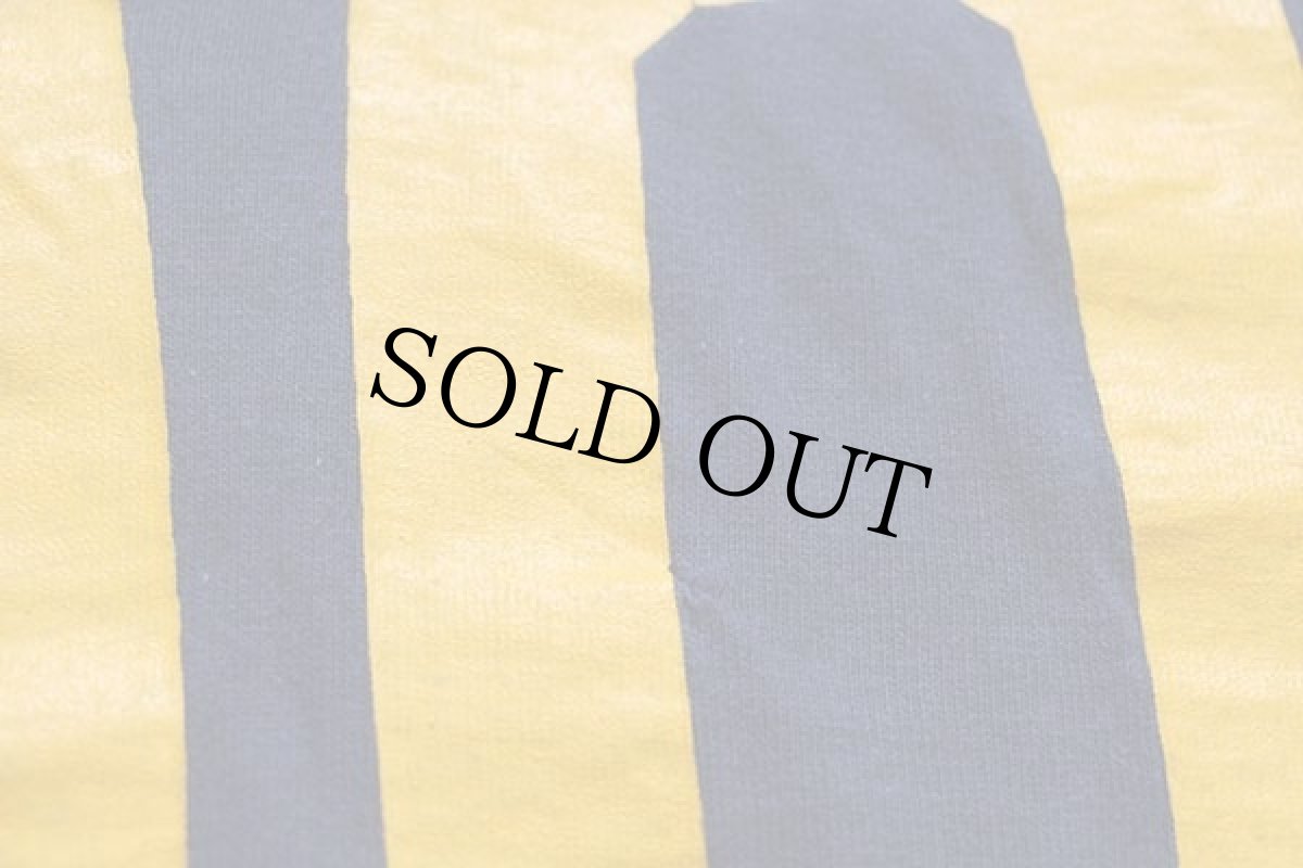 画像6: 60s CHAMPIONチャンピオン プロダクツ MARIETTA 00 ナンバリング コットン フットボールTシャツ 紺×黄 M (6)