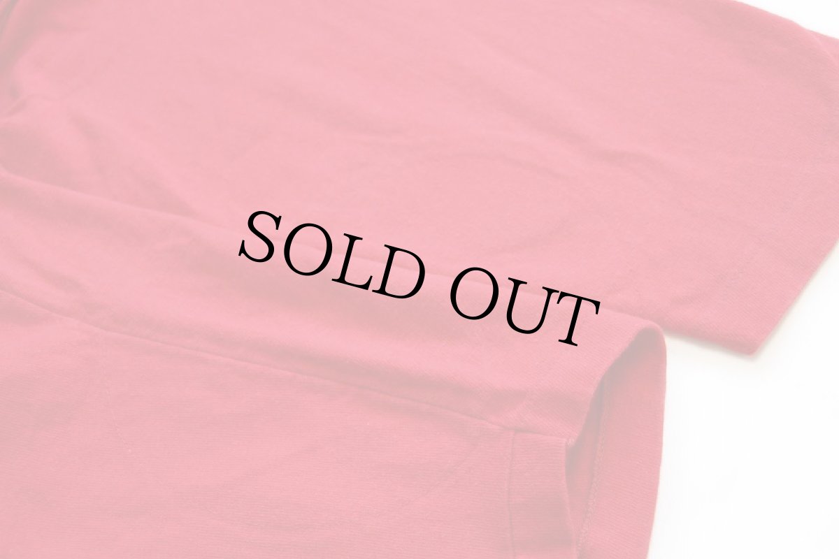 画像6: 70s USA製 Championチャンピオン GUSTAVUS 76 ナンバリング コットン フットボールTシャツ 赤 L (6)