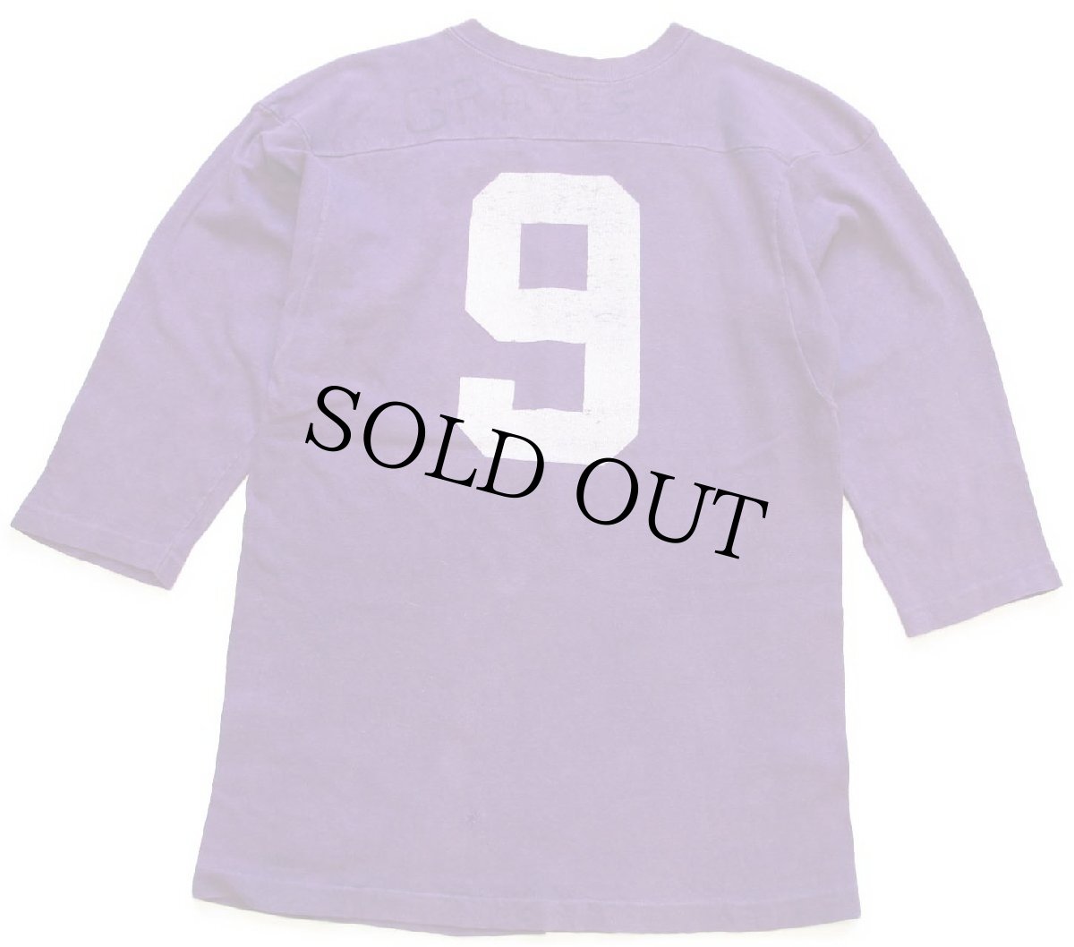 画像2: 70s USA製 Championチャンピオン Minnesota VIKINGS 9 ナンバリング コットン フットボールTシャツ 紫 M (2)