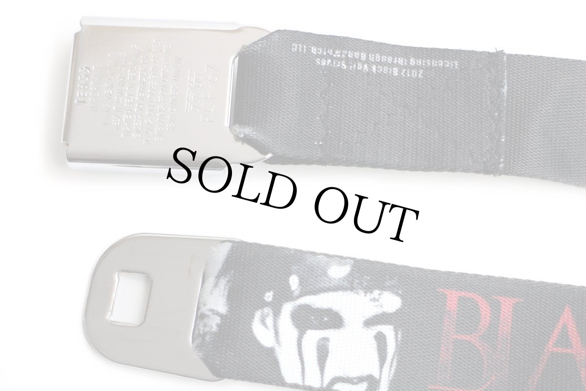 画像3: USA製 BLACK VEIL BRIDES シートベルト型 バックル ベルト 黒 (3)