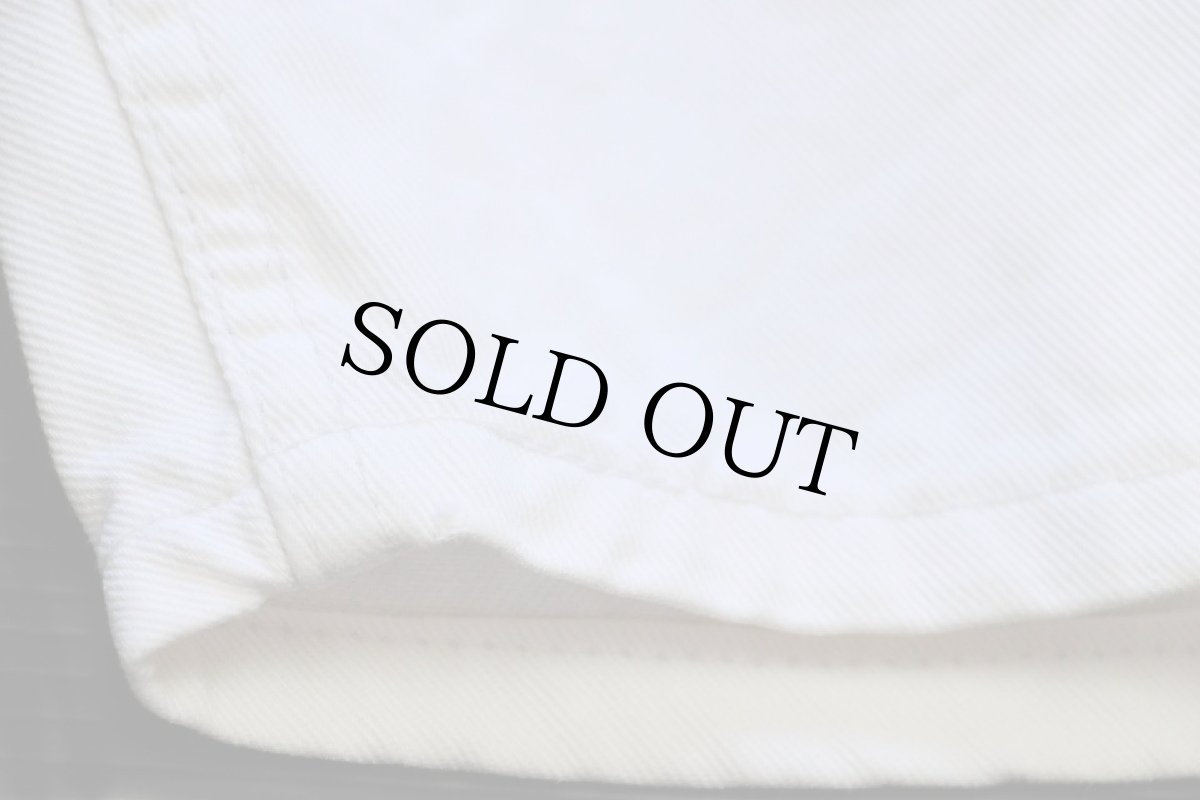 画像8: 00s USA製 Levi'sリーバイス 505 カラーデニム ショートパンツ アイボリー w32★ショーツ (8)