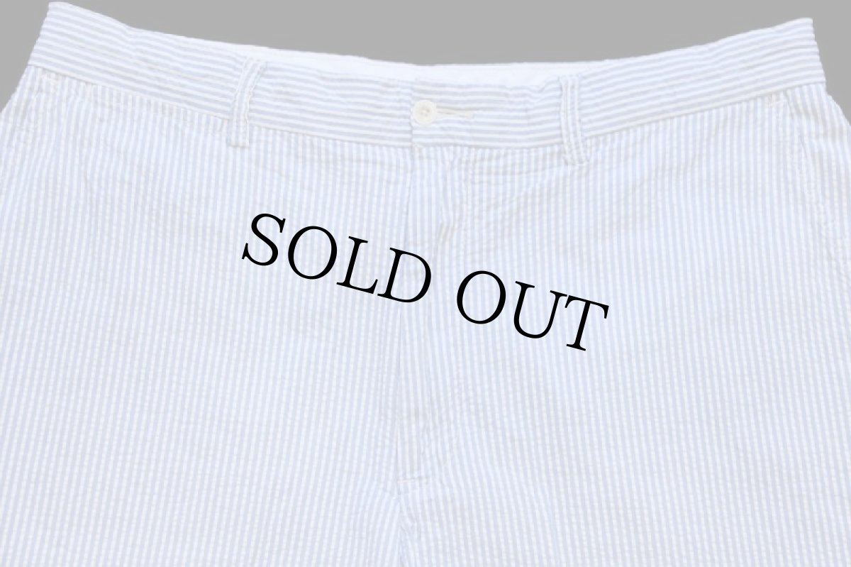 画像3: 00s ポロ ラルフローレン ストライプ コットン シアサッカー ショートパンツ サックス×白 35★ショーツ (3)