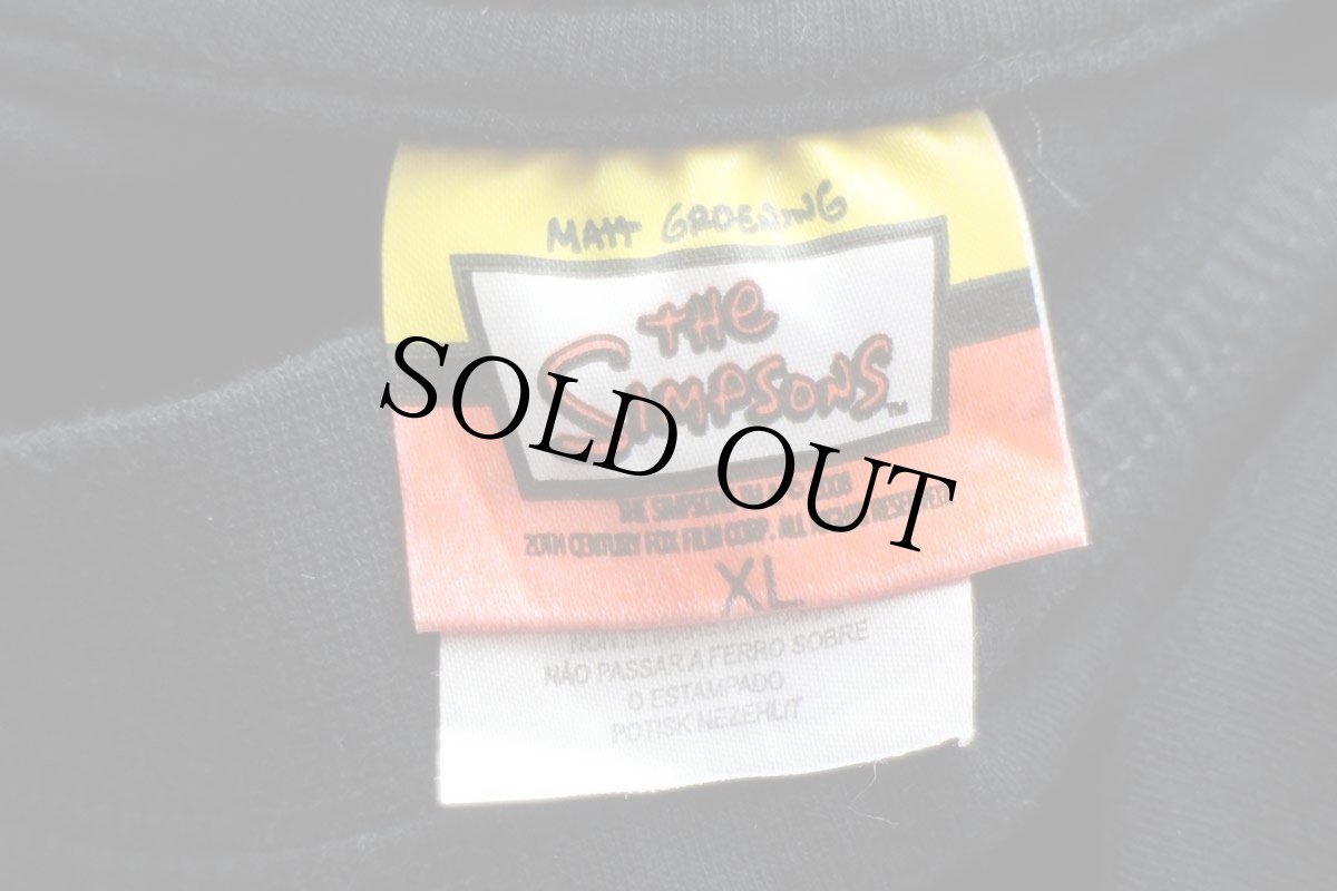 画像6: 00s The Simpsons シンプソンズ NEVER TOO OLD TO ROCK ホーマー コットンTシャツ 黒 XL (6)