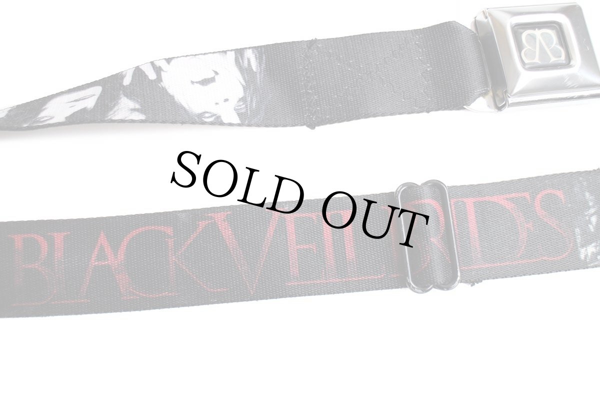 画像6: USA製 BLACK VEIL BRIDES シートベルト型 バックル ベルト 黒 (6)