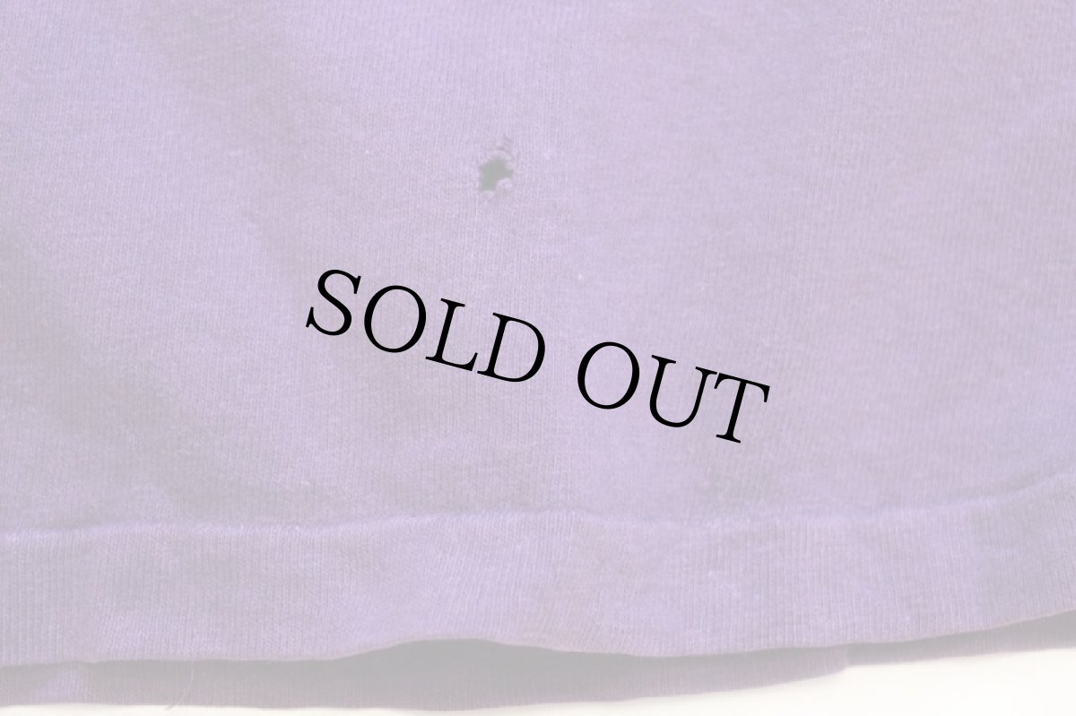 画像7: 70s USA製 Championチャンピオン Minnesota VIKINGS 9 ナンバリング コットン フットボールTシャツ 紫 M (7)