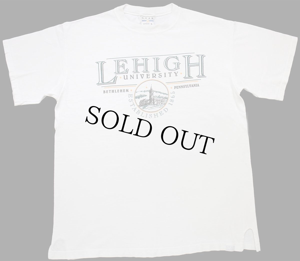 画像2: 90s USA製 LEHIGH UNIVERSITY BETHLEHEM PENNSYLVANIA コットンTシャツ 白 L (2)
