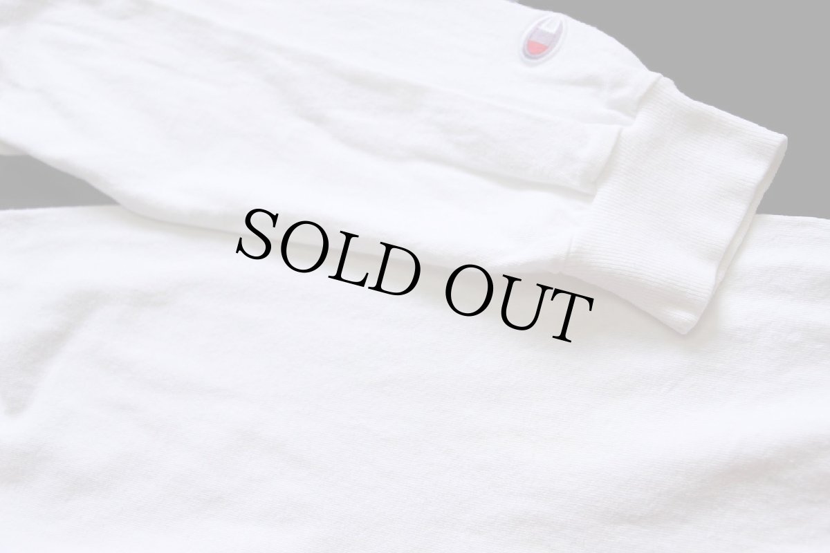 画像5: 00s Championチャンピオン KANSAS マスコット コットン 長袖Tシャツ 白 M (5)