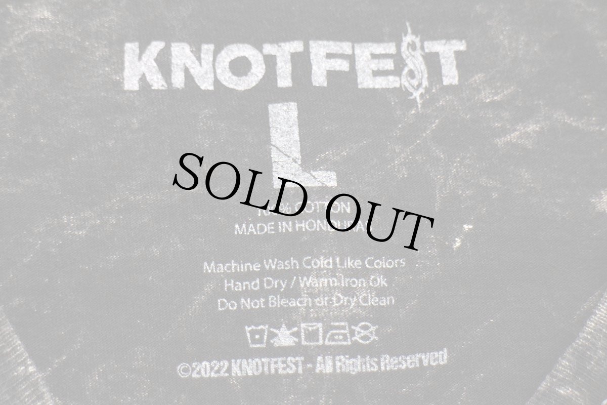 画像5: KNOTFEST ROADSHOW 2022 Slipknot Cypress Hill Ho99o9 コットン バンドTシャツ 黒 L (5)