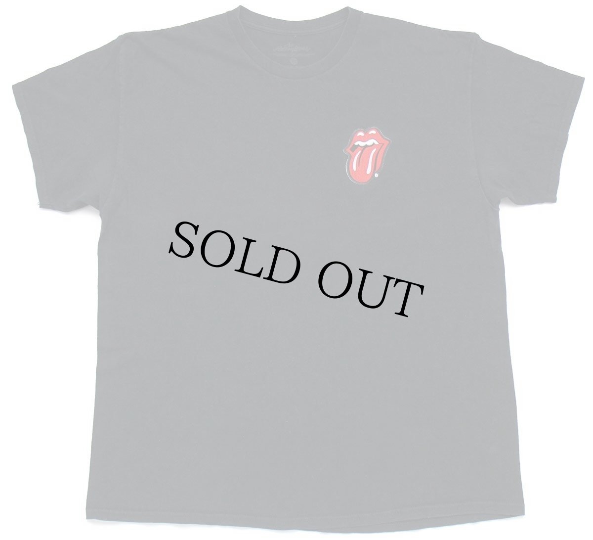 画像2: The Rolling Stones ローリングストーンズ リップ&タン パッチ付き コットン バンドTシャツ 黒 XL (2)