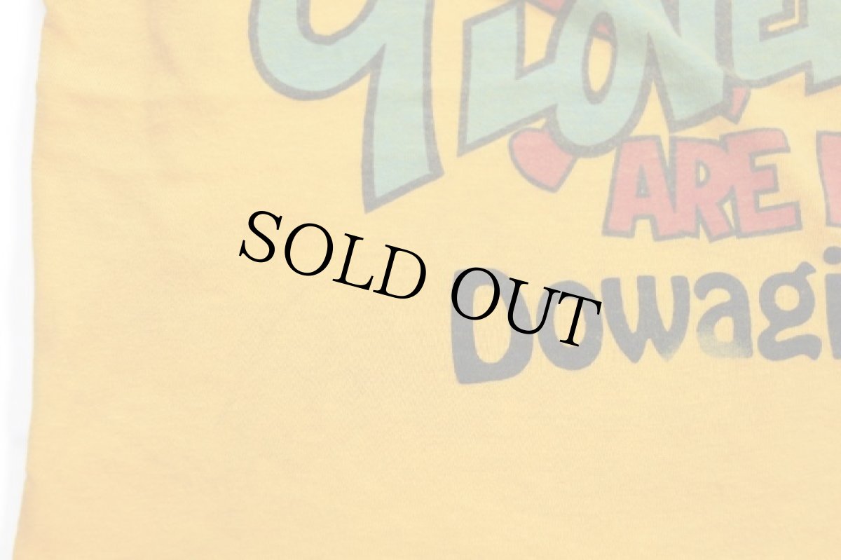 画像6: 80s USA製 Hanes THE greatest LOVERS ARE FROM Dowagiac ハート コットンTシャツ 濃黄 M (6)