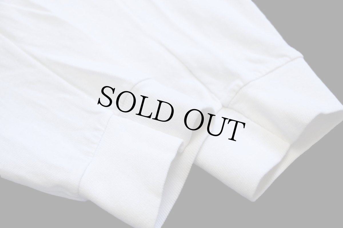 画像7: 90s USA製 NIKEナイキ アート 両面プリント コットン 長袖Tシャツ 白 L (7)