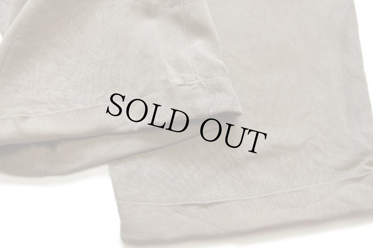 画像7: Tommy Bahama トミーバハマ ツータック スラックス シルクパンツ ブラウンベージュ w34 (7)