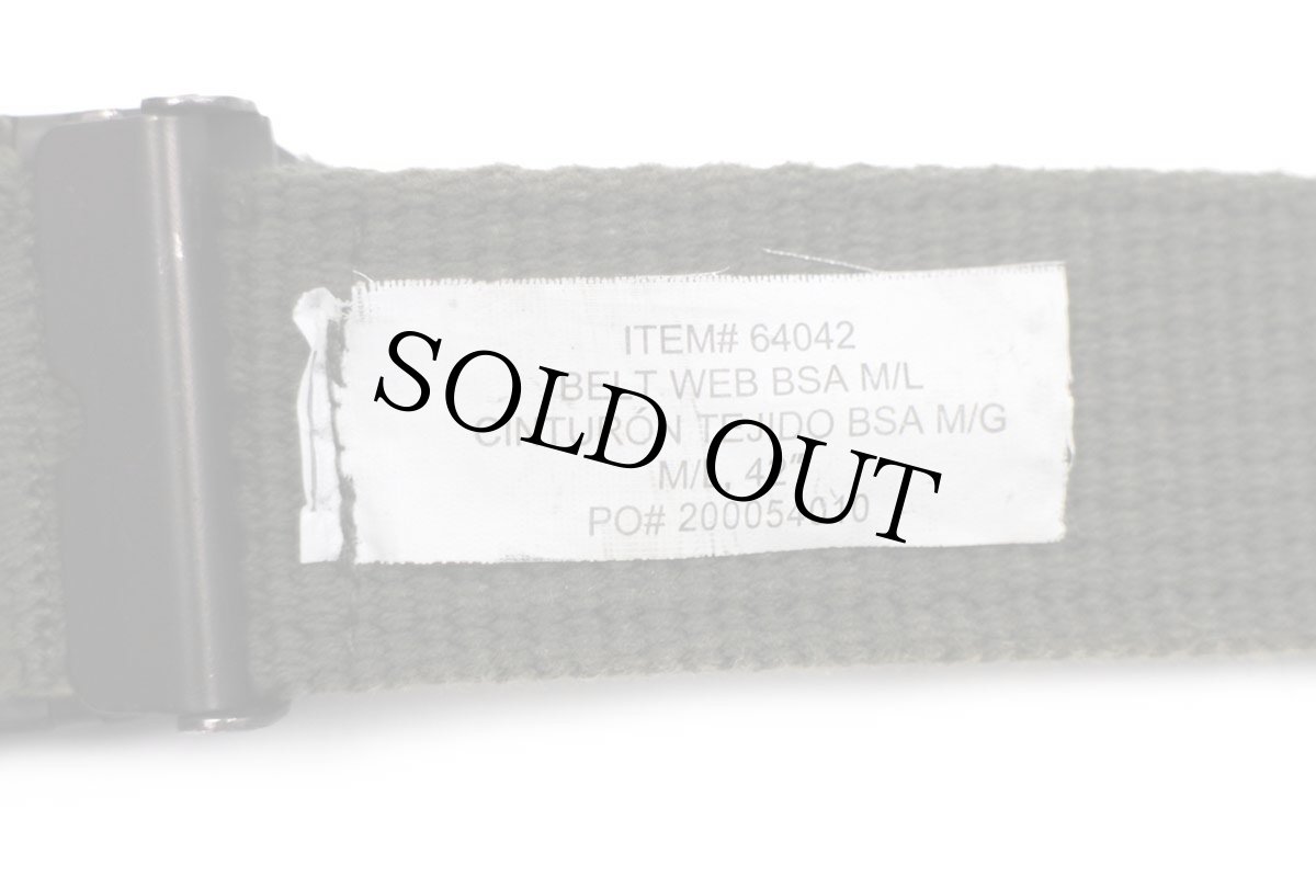 画像5: BSA ボーイスカウト 百合の紋章 バックル ウェブベルト オリーブグリーン M/L★ガチャベルト (5)