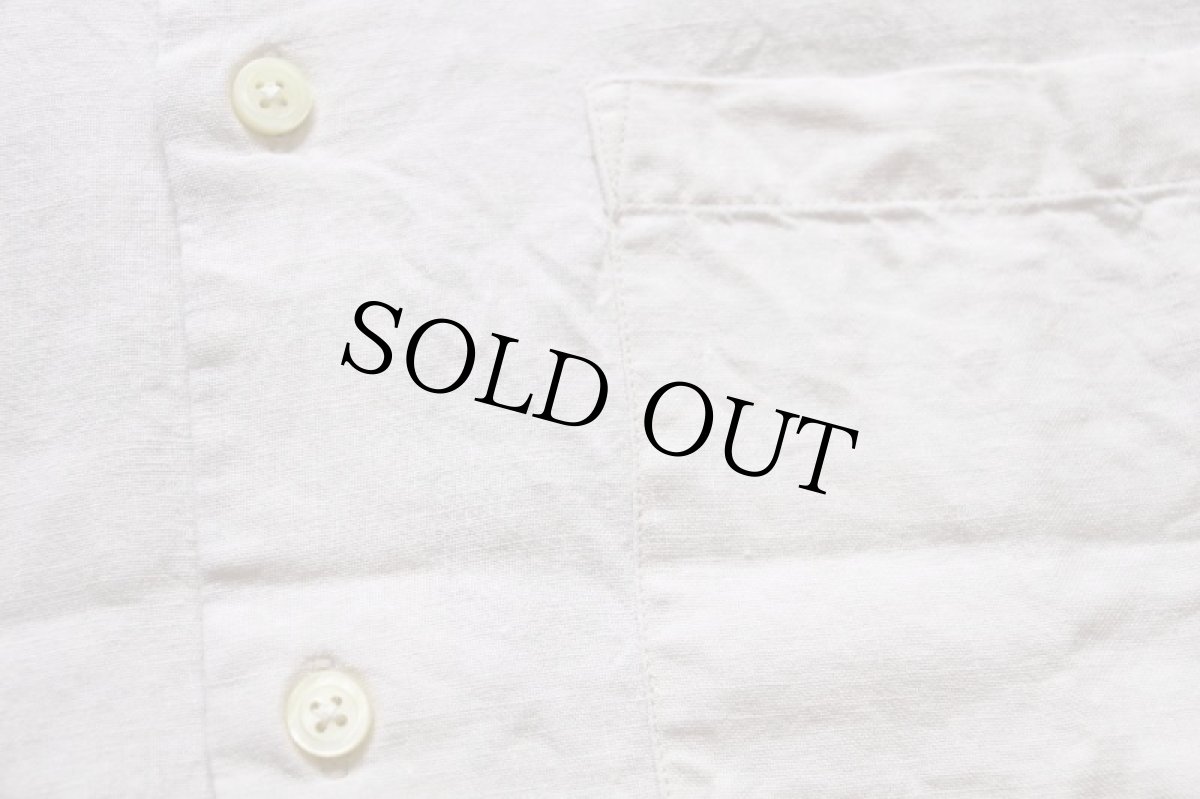 画像5: 00s ORVISオービス SIGNATURE COLLECTION マチ&毛針刺繍 半袖 リネンシャツ ライトベージュ M (5)